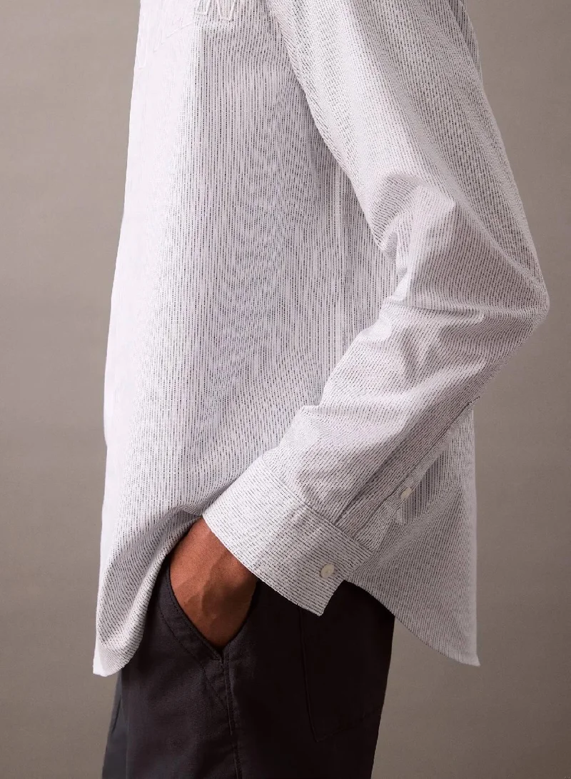 Calvin Klein Jeans  Logo Appliqué Oxford Shirt for Men | Best Price UAE