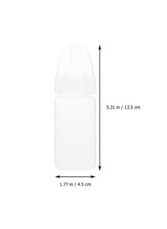 EXCEART 5Pcs Newborn Disposable Milk Bottles Clear Scale Milk Powder Bottles Babies Milk Bottles (White)  - Image 4