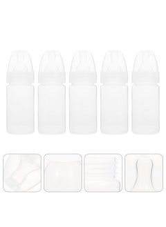 EXCEART 5Pcs Newborn Disposable Milk Bottles Clear Scale Milk Powder Bottles Babies Milk Bottles (White)  - Image 3