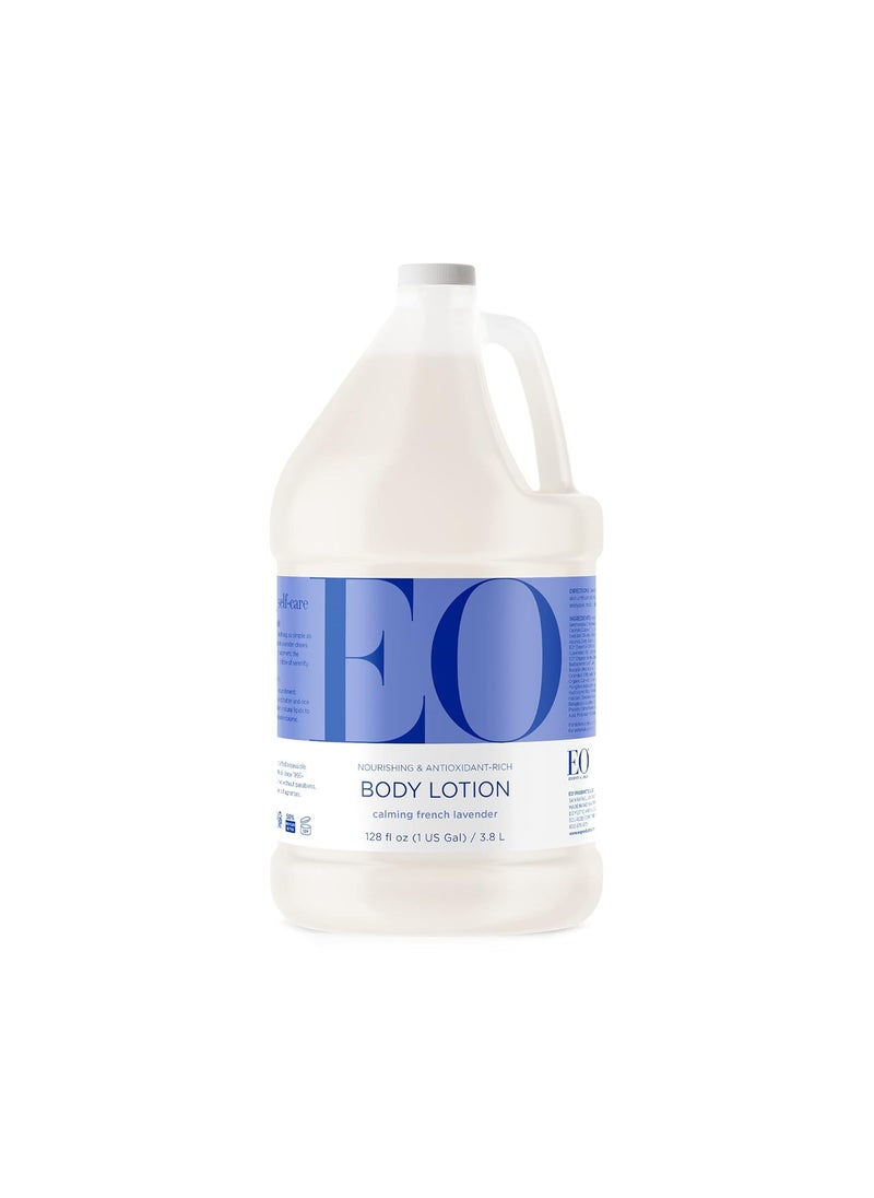 EO EO Body Lotion Refill 1 Gallon French Lavender Organic PlantBased Botanical Extracts Vitamin E with Pure Essential Oils 