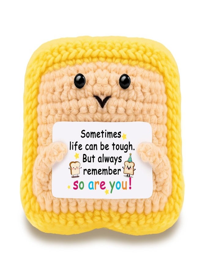 AICHPVOY Men Inspirational Gifts for Women Handmade Crochet Bread Birthday Gift for Women for Room Decor for Sisters from Sister for Boyfriend - Image 1