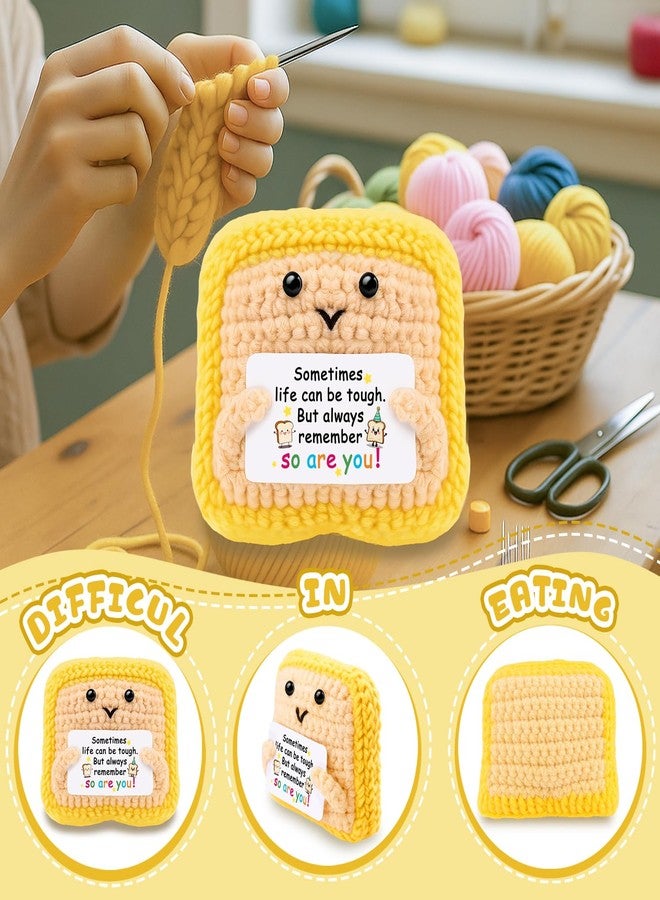 AICHPVOY Men Inspirational Gifts for Women Handmade Crochet Bread Birthday Gift for Women for Room Decor for Sisters from Sister for Boyfriend - Image 3