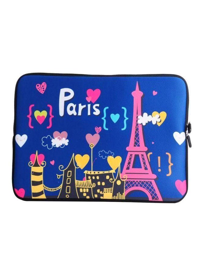NIBEMINENT Paris Tower Printed Sleeve For Apple MacBook Retina 13/13.3-Inch Blue/Pink/Yellow - Image 1