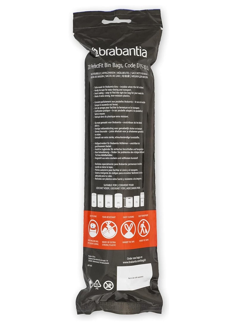 Brabantia Bin liners (15-20 litres (D), pack of 60 Bags - pzsku/Z235A2715FF0CA99E7B3BZ/45/_/1718484950/eb3859d3-0245-4274-9ba1-61c13a08340b