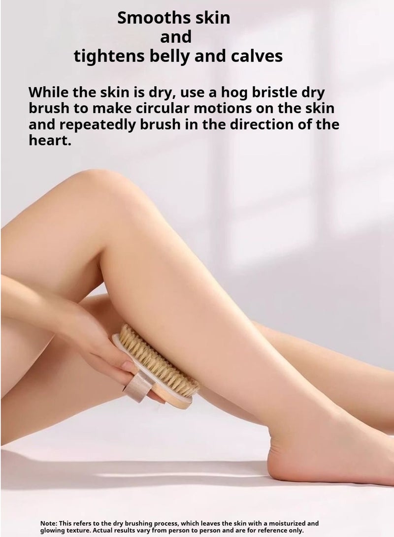 Long Handled Removable Dual Purpose Dry Shower Body Brush, Dry Brush for Cellulite and Lymphatic Drainage, Exfoliating Brush, Shower Brush Body Scrubs - Image 5