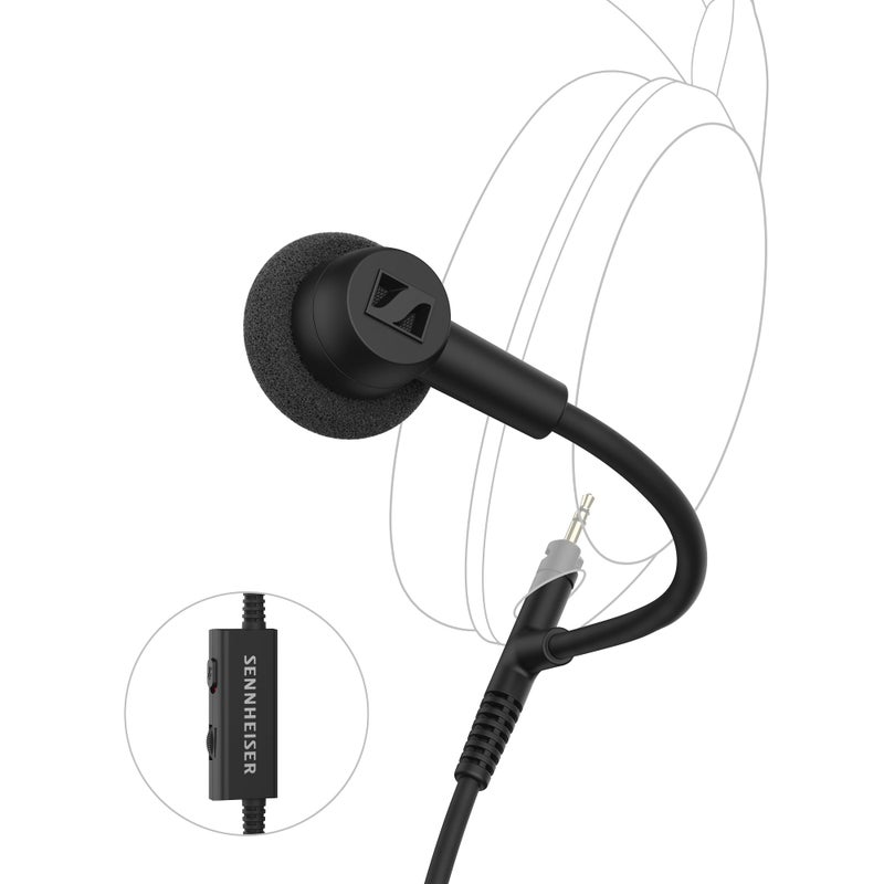 Sennheiser HD 500 BAM, Plug-in Boom Arm Microphone for Gaming and Calls, with Volume and Mute Controls, Analog 3.5 mm Jack, for HD 560S, HD 505, HD 620S Headphones and Others - Image 1