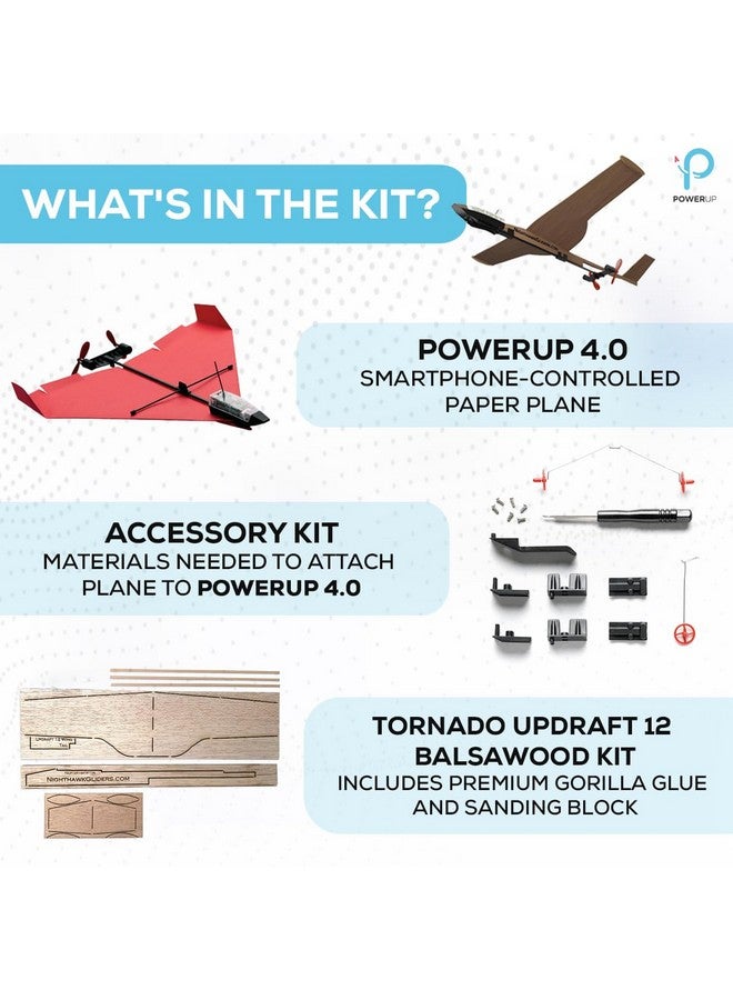 PowerUp POWERUP 4.0 The Next-Generation Smartphone Controlled Paper Airplane Kit, RC Controlled. Easy to Fly with Autopilot & Gyro Stabilizer. for Hobbyists, Pilots, Tinkerers.  - Image 3