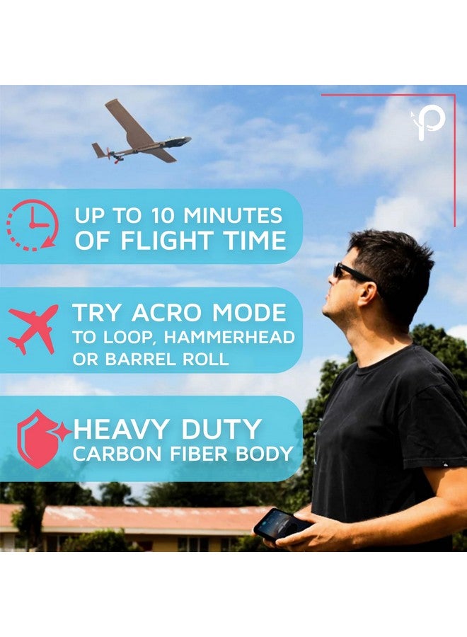 PowerUp POWERUP 4.0 The Next-Generation Smartphone Controlled Paper Airplane Kit, RC Controlled. Easy to Fly with Autopilot & Gyro Stabilizer. for Hobbyists, Pilots, Tinkerers.  - Image 2