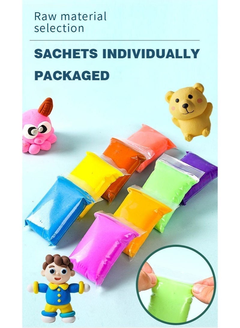 36 Colors Air Dry Foam Clay Kit for Kids (Melody) – Ultra Light Non-Toxic Soft Modeling Clay with Carry Bag, Stickers & Sculpting Tools, DIY Arts & Crafts Gift for Ages 3+ - Image 4