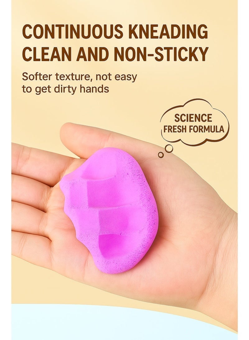 36 Colors Air Dry Foam Clay Kit for Kids (Melody) – Ultra Light Non-Toxic Soft Modeling Clay with Carry Bag, Stickers & Sculpting Tools, DIY Arts & Crafts Gift for Ages 3+ - Image 5