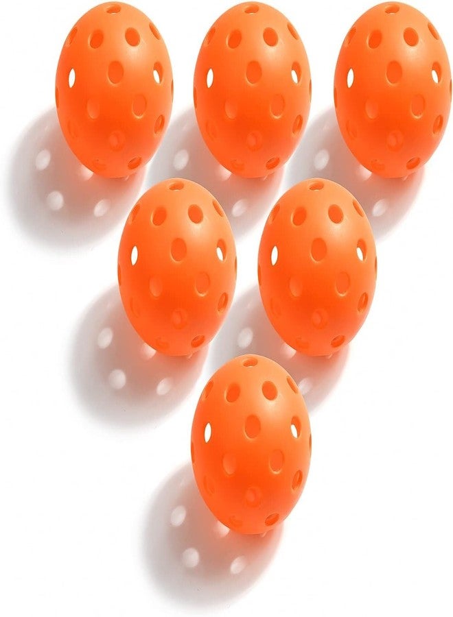 Geekman Backyard Pickleball Expert, Durable 40-Hole Balls with Bonus Paddles, Consistently Bouncing Balls for Park Games, Set of 6 Pack - Image 1