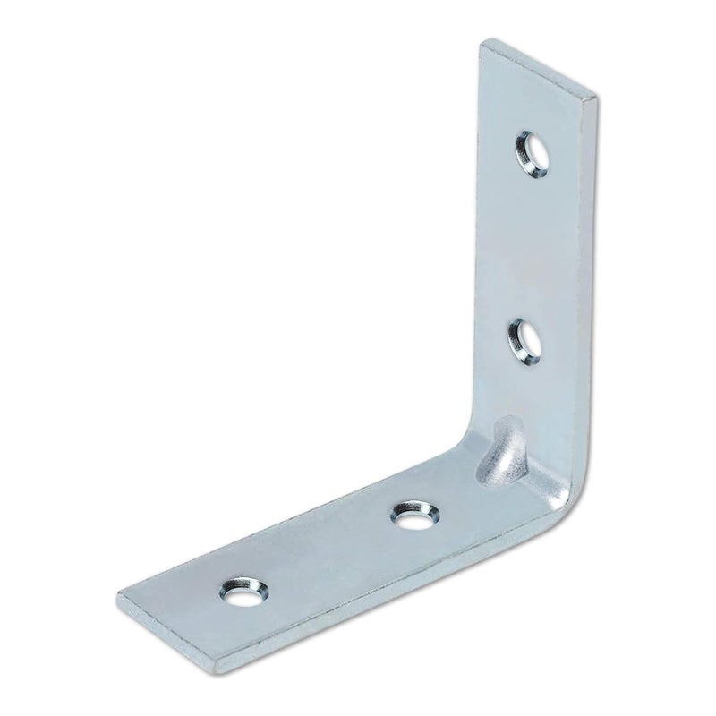 Impex Angle Bracket for Reinforcing Chairs and Tables | Pack of 24 |Shelf Bracket |Zinc Plated L Shape Bracket | Solid Shelf Support Joint Right Corner Brace (40 X 40 MM) - Image 1