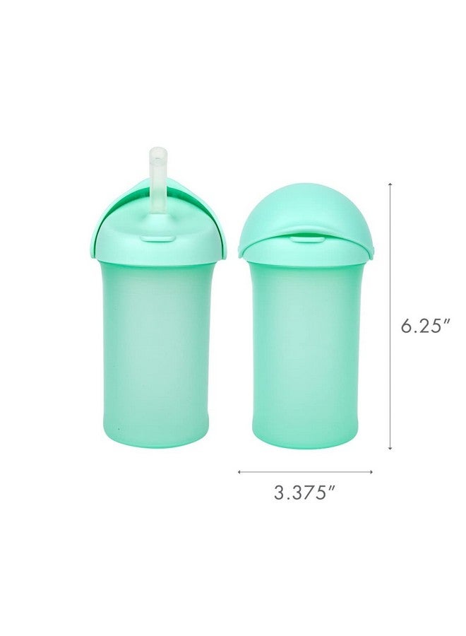 بون كوب الشرب المعزول المصنوع من السيليكون من Boon Swig - أكواب الشرب المقاومة للانسكاب والقابلة للطي للأطفال الصغار - مستلزمات تغذية الأطفال والرضع - مستلزمات سفر الأطفال - 9 أونصة - لون نعناعي - Image 4