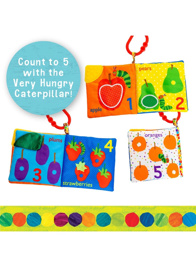 Kids Preferred Let's Count Soft Book World Of Eric Carle The Very Hungry Caterpillar Baby Teething Crinkle Book - Image 2