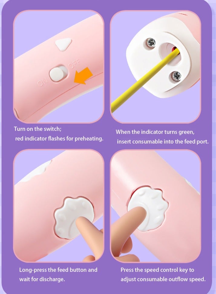 3D Printing Pen - Child-safe Low-temperature 3D Drawing Tool | Ergonomic Design for Little Hands | Cordless Smart Low-temperature Printing Pen | Includes PCL Filament - Image 2