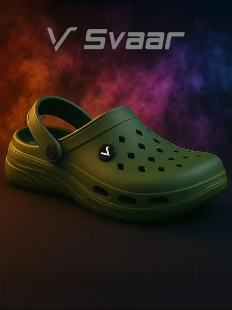 Svaar Men’s Lightweight Classic Clogs Comfortable Breathable Slip-On Sandals for Indoor and Outdoor Use - Image 1