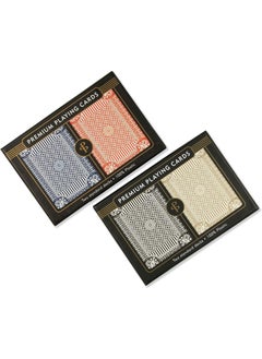 Peter Pauper Press PETER PAUPER PRESS 100% Plastic Playing Cards Value Pack (4 Decks)  - Image 1