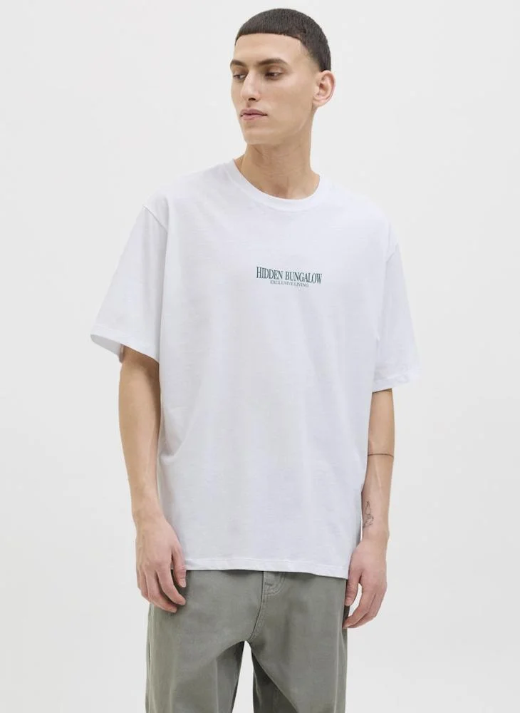 جاك اند جونز Jorwowie Tee Ss Crew Neck T-Shirt
