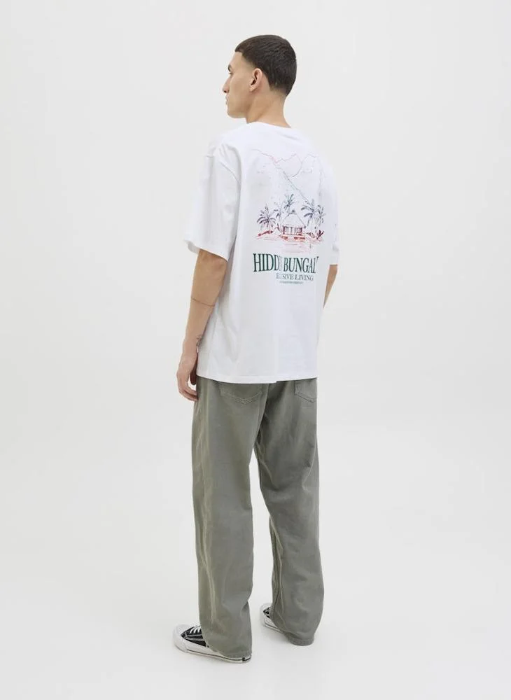 جاك اند جونز Jorwowie Tee Ss Crew Neck T-Shirt