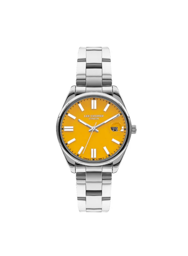 لي كوبر LEE COOPER Women's Analog Gold Dial Watch - LC07566.310