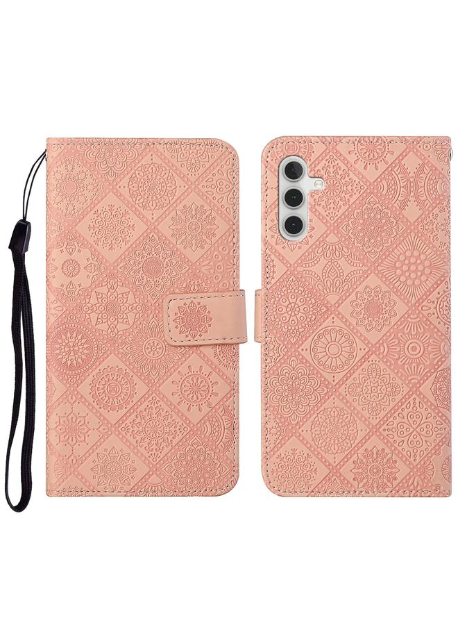 S-TOP Case For Samsung Galaxy A54 Ethnic Style Embossed Pattern Leather Phone Case - Image 1