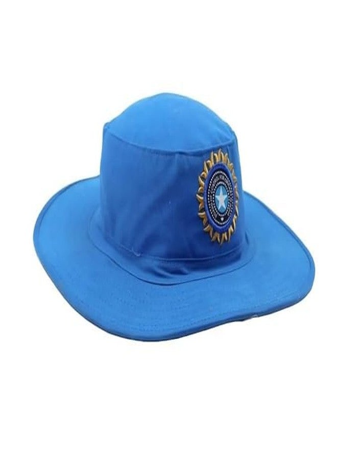 CAPSSEA Adjustable Men's Cotton White Cricket Umpire Hat and Caps for Cricket (Blue) - Image 1
