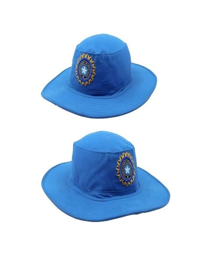 CAPSSEA Adjustable Men's Cotton White Cricket Umpire Hat and Caps for Cricket (Blue) - Image 5