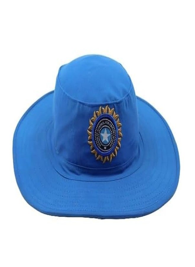 CAPSSEA Adjustable Men's Cotton White Cricket Umpire Hat and Caps for Cricket (Blue) - Image 4