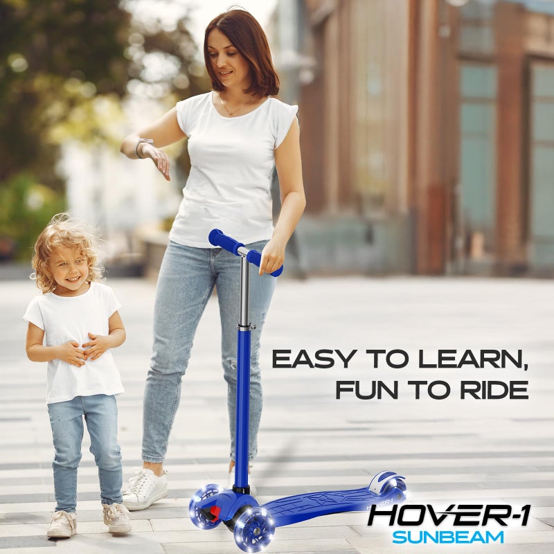 Hover-1 Sunbeam Kick Scooter with Multicolor Wheel Lights, 4.5â€ Front Wheels, Rear Foot Brake, and 110 Pound Weight Capacity - Image 4