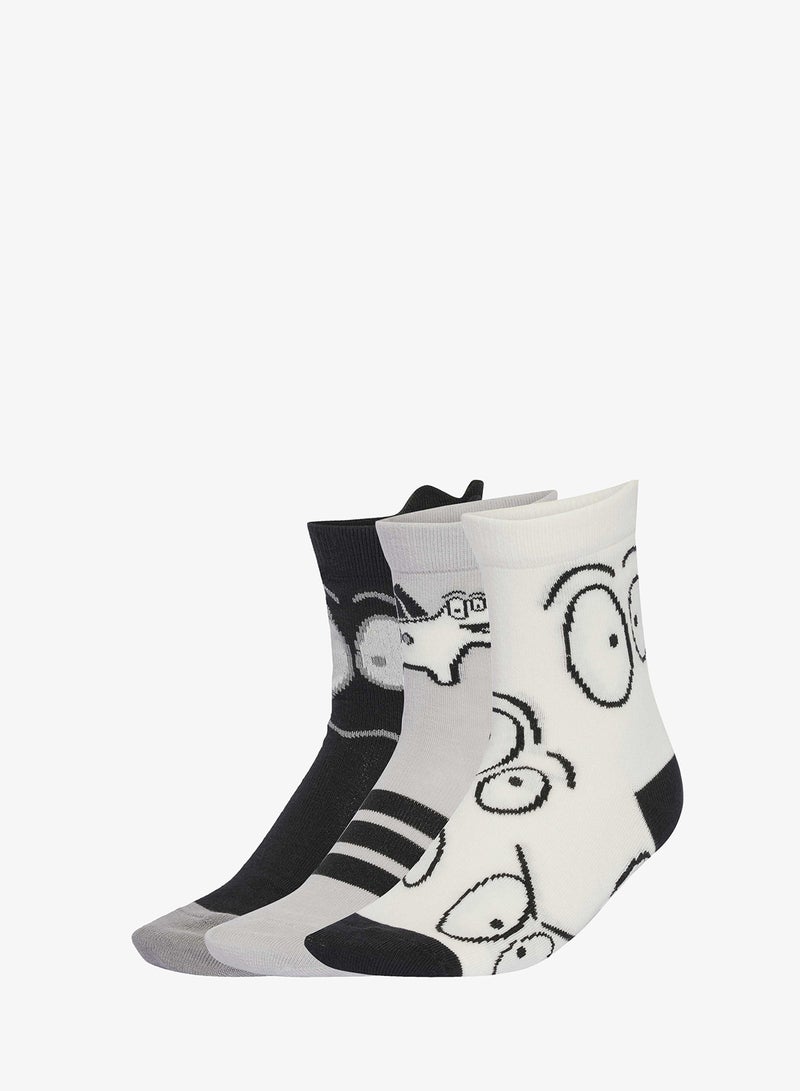 Adidas Kids 3 Pack Adiraptor Socks - Image 1