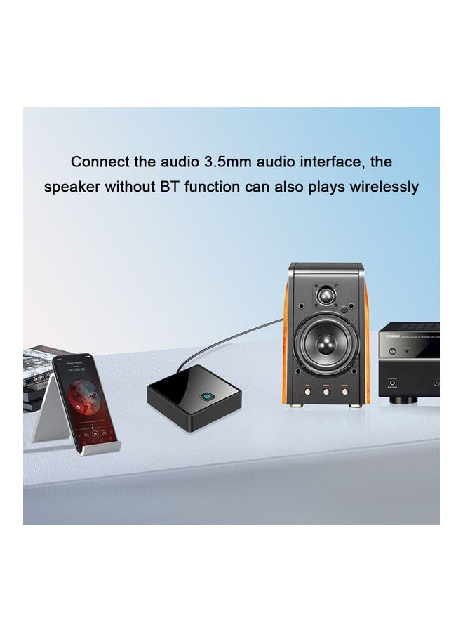 NIBEMINENT Fiber Optic 2-in-1 BT 5.0 Wireless Audio Adapter Black  - Image 3