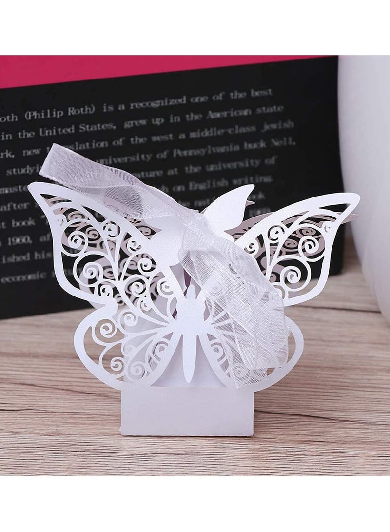 KASTWAVE 20-Piece Cut-Out Wedding Gift Candy Box Butterfly Shower Diy Gift Box - Image 3