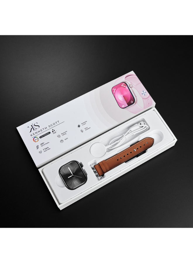 كينيث سكوت ساعة ذكية جلد وسيليكون للجنسين - - . مم - Image 5