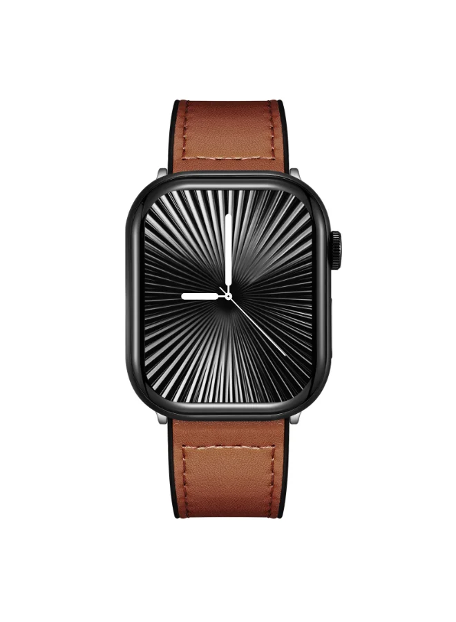 كينيث سكوت ساعة ذكية جلد وسيليكون للجنسين - - . مم