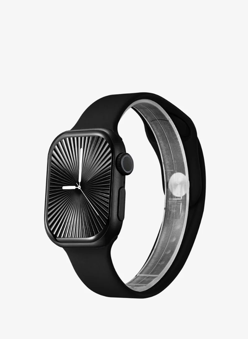 Kenneth Scott  Unisex Leather & Silicone Smart Watch KA10PROMX-BSBBD - 39.5 mm  | Best Price UAE