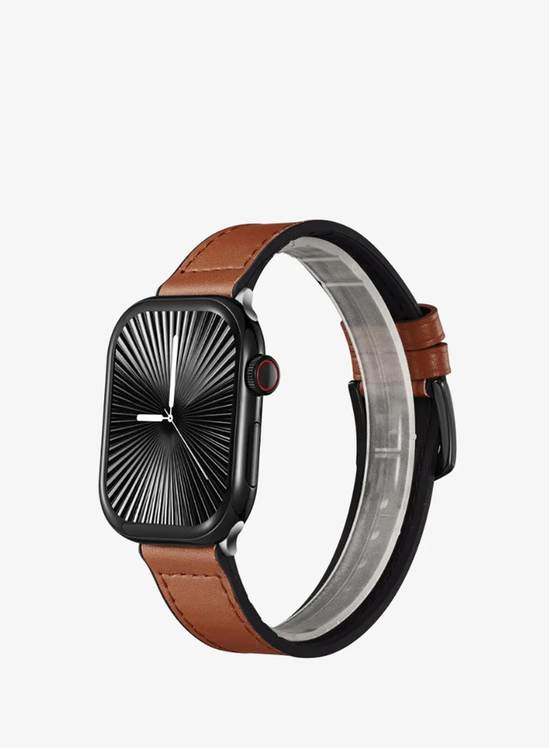 Kenneth Scott  Unisex Leather & Silicone Smart Watch KA10PROMX-BSBBD - 39.5 mm  | Best Price UAE