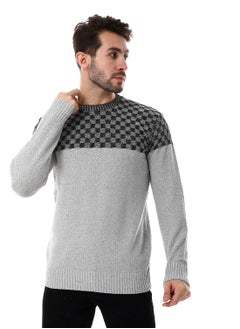 Wool Mens Pullover With Multi Design