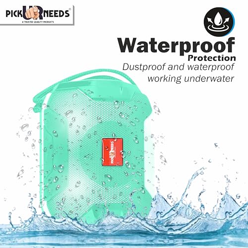 Pick Ur Needs Wireless Mega Bass Portable Bluetooth Speaker | Water Proof | Splash Proof | Premium Speaker Compatible with All Mobile Phone (Green) - Image 2
