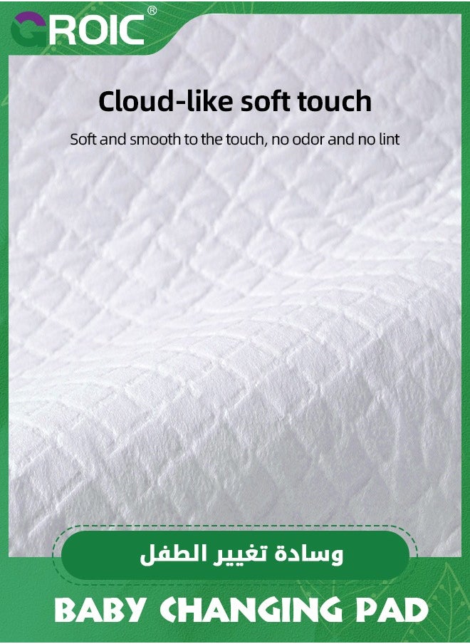 GROIC - 50 قطعة من بطانات تغيير الحفاضات التي تستخدم لمرة واحدة، وسادات تغيير الحفاضات المقاومة للماء، وسادات سفلية قابلة للتنفس، ووسادة تغيير حفاضات الأطفال - Image 1