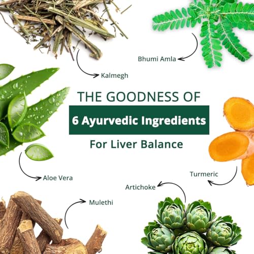 Vansaar 45+ Ayurvedic Liver Balance Juice, 1L | Supports Liver Detox, Improves Digestion & Protects Liver Health | With 6 Natural Herbs – Kalmegh, Mulethi & Bhumi Amla (1) - Image 3