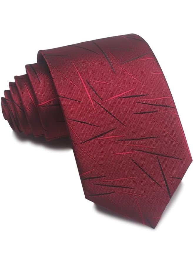 NASHRIO Mens Ties, Classic Men's Stripe Necktie Set for Formal Business Work: Gift Box for Weddings with Men's Accessories. Business Formal Neckties - 3 PCS - Image 3