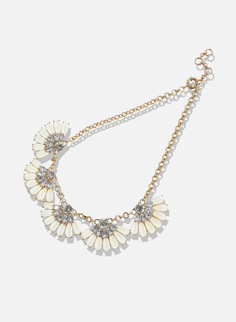 SOHI Multicolour designer statement stones Artificial necklace Jewellery