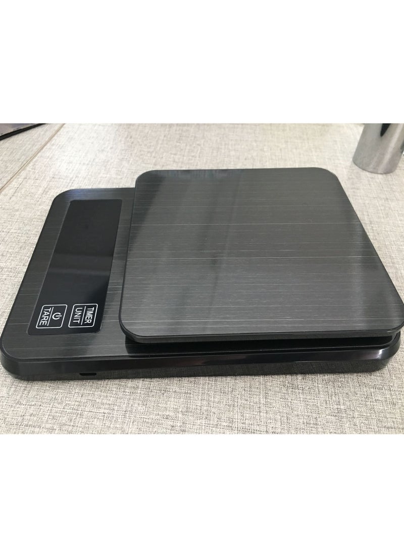 general Electronic Scale Kitchen Scale Hand Flushing Stainless Steel Timing Coffee Scale - Image 2