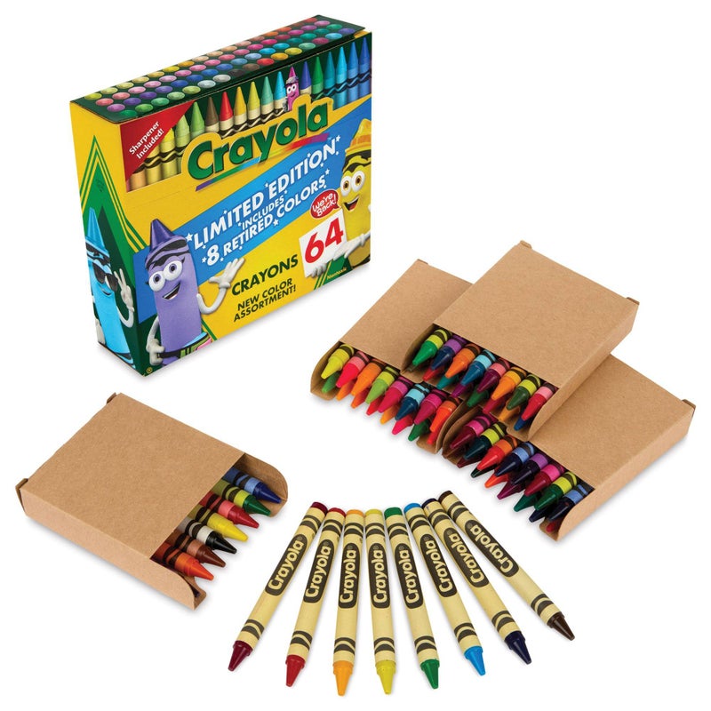 Crayola Classic & Limited Edition Retired Color Crayons Set (64 Pieces) - Image 2
