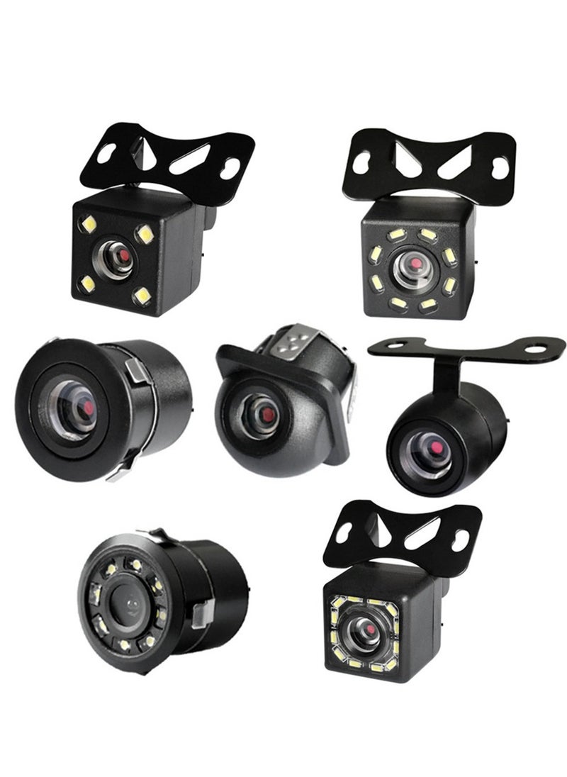 AROAQ - Car Backup Camera, Ip68 Waterproof Great Night Vision, Hd Reversing Camera With Light, Reverse Auto Back Up Car Camera For All Vehicles, (Round Shape) Black - Image 1