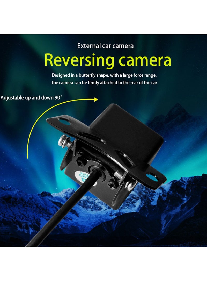 AROAQ - Car Backup Camera, Ip68 Waterproof Great Night Vision, Hd Reversing Camera With Light, Reverse Auto Back Up Car Camera For All Vehicles, (Round Shape) Black - Image 1