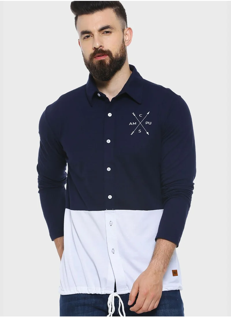 Campus Sutra Button Down Regular Shirt
