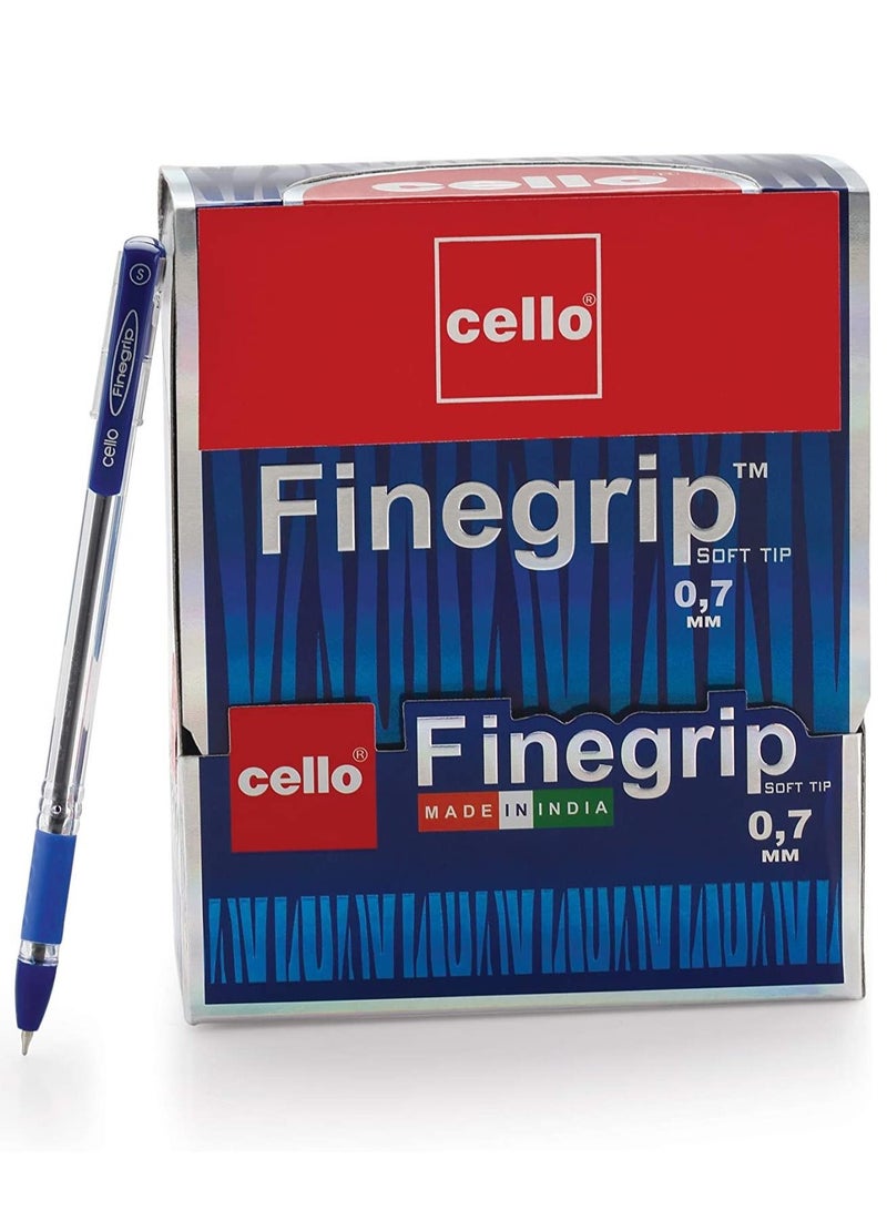 Cello قلم حبر جاف Finegrip مكون من 50 قطعة بحبر أزرق - Image 2