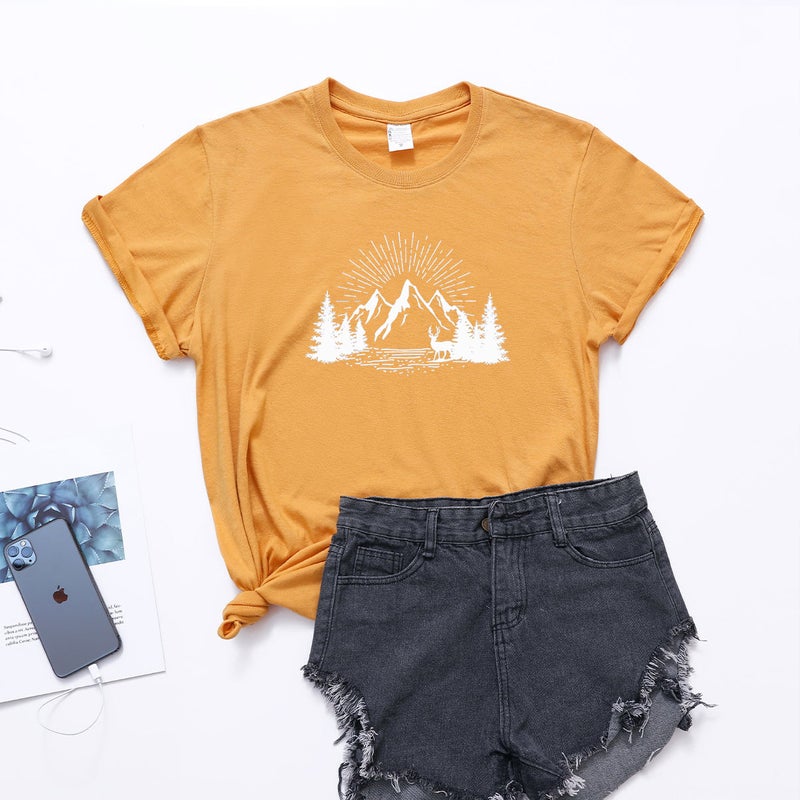 Women'S T-Shirt Explosions Summer Short Sleeve Round Neck Loose Top Women'S T-Shirt For Men And Women - Image 1