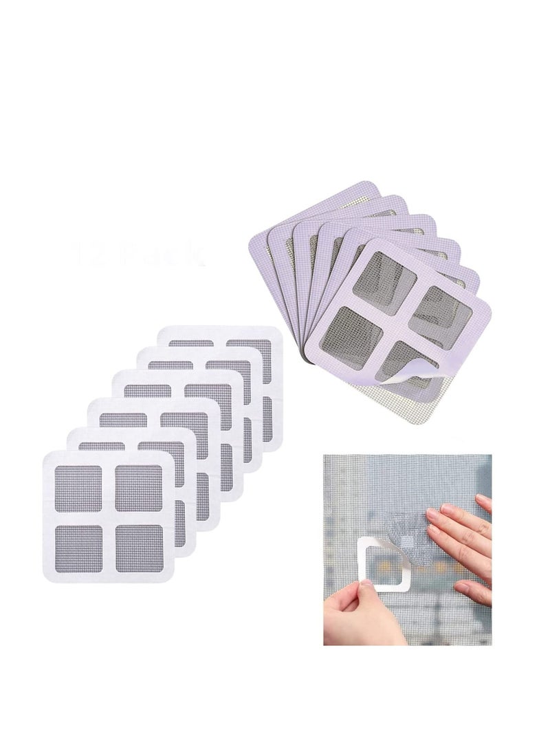 Y&D 15pcs Door and Window Screen Sticky Repair Patch 4x4 Inch Self-Adhesive Fiberglass Holes Cover Mesh Tape Kit Strongly Bonded Waterproof Fabric for Surface DIY Repairment  - Image 1